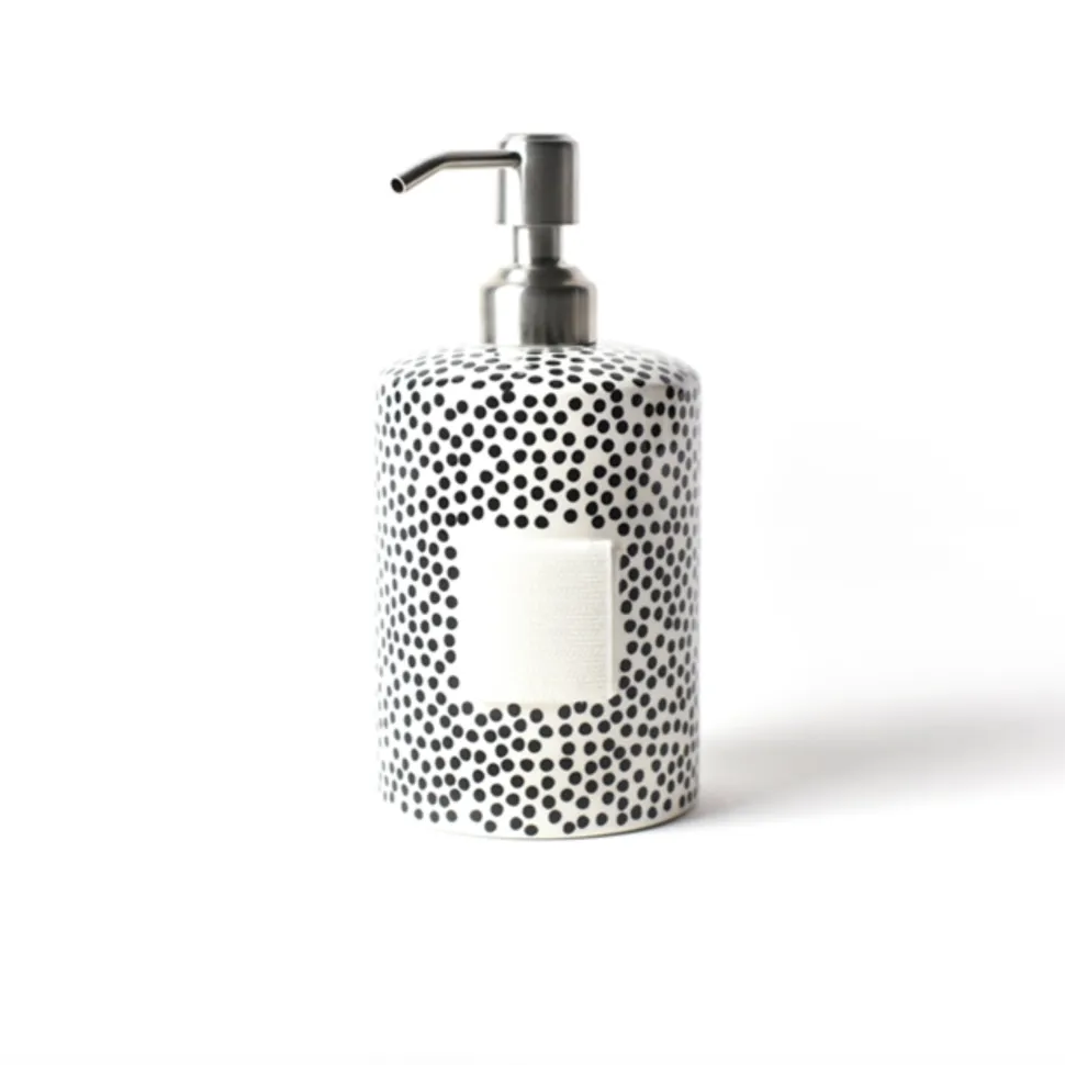 Black Small Dot Cylinder Soap Pump by Happy Everything!