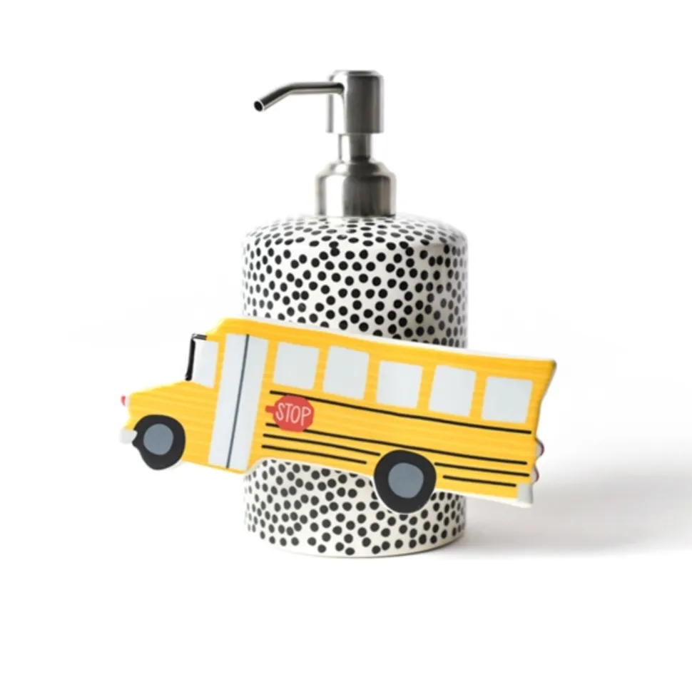 Black Small Dot Cylinder Soap Pump by Happy Everything!