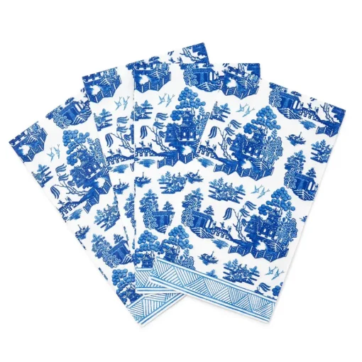 Blue Willow Dinner Napkin Set