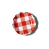 Buffalo Ruffle Salad Plate Red