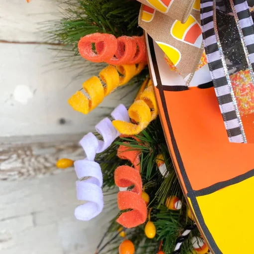 Candy Corn Frizzy Curly Pick