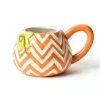 Chevron Pumpkin Shaped Mug by Happy Everything!