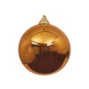 Copper Shiny Ball Ornament, 4"