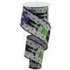 Frankenstein Polka Dot Ribbon, 2.5" X 10YD