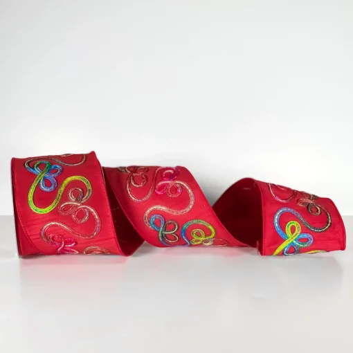Fuchsia Whimsy Ribbon, 4"X10yd.