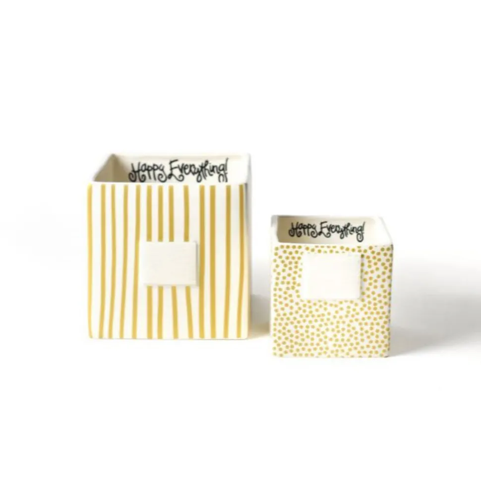 Gold Mini Dot Small Nesting Cube by Happy Everything!