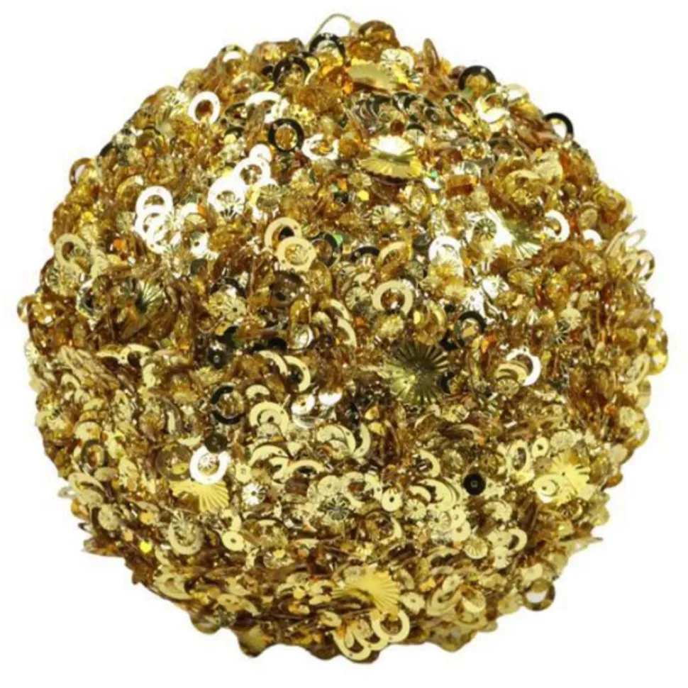 Gold Sequin Glitter Ornament