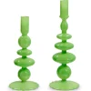 Green Candle Sticks Set