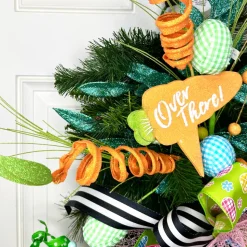 Green Gingham Egg Pick