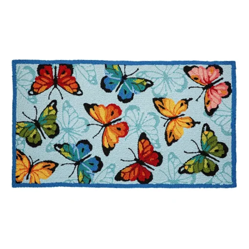 Hooked Colorful Flutter Accent Rug
