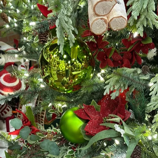 Lime Green Shiny Ball Ornament, 8"