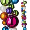 Merry & Bright Multicolor Ball Garland, 4'