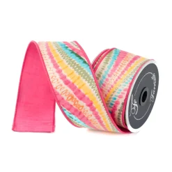Multi Bohemian Waves Ribbon, 2.5" X 10YD