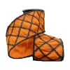 Orange with Diamond Tinsel Ribbon, 4" X 5YD