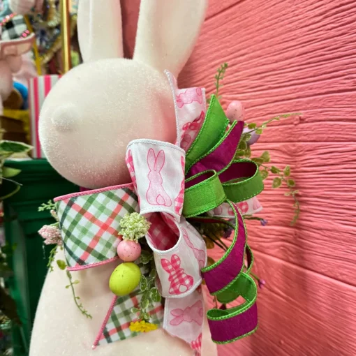 Perfectly Plaid Flocked Bunny