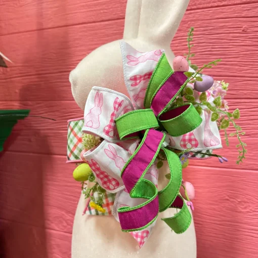 Perfectly Plaid Flocked Bunny
