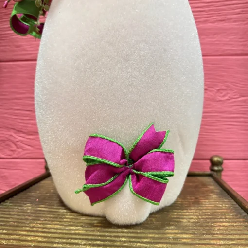 Perfectly Plaid Flocked Bunny