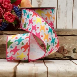 Poplin Easter Bunny Ribbon, 2.5" X 10YD