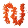 Pre-Lit Orange Garland, 9'