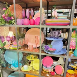 Rainbow Dessert Plate by Glitterville