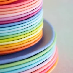 Rainbow Dinner Plate by Glitterville