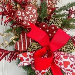 Red and White Glittery Heart, 25