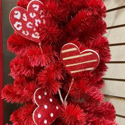 Red and White Glittery Heart, 25