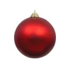 Red Matte Ball Ornament, 4"