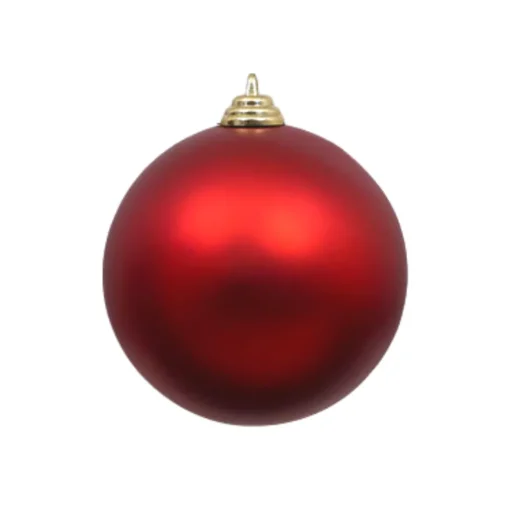 Red Matte Ball Ornament, 4"