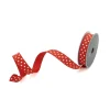 Red Spirited Stars Ribbon, 1" X 10YD