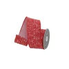 Red Valentine's Tweed Ribbon, 2.5" X 5YD