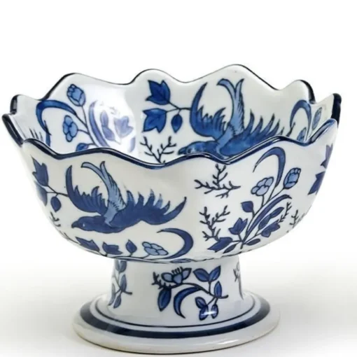 Scalloped Edge Footed Bowl