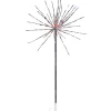 Silver Starburst with Red, White and Blue Lights Stake, 4'