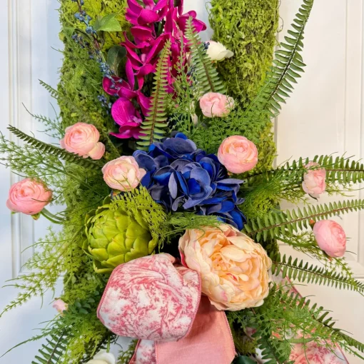 Spring Bloom Moss Wreath