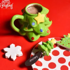 Tree Shaped Christmas Mug by Happy Everything!
