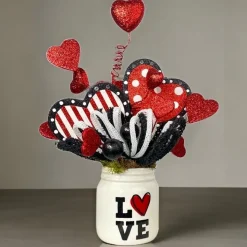 Tubing and Glitter Ball Pick in Black and White