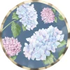 Wavy Salad Plate, Hydrangeas